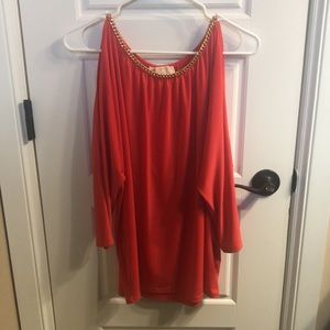 MICHAEL KORS blouse, cold shoulder 3/4 sleeves